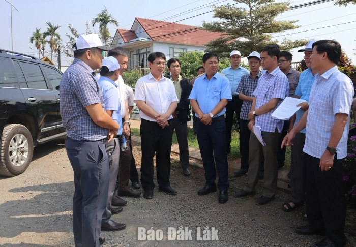 Provincial Party Secretary Luong Nguyen Minh Triet inspects projects and works