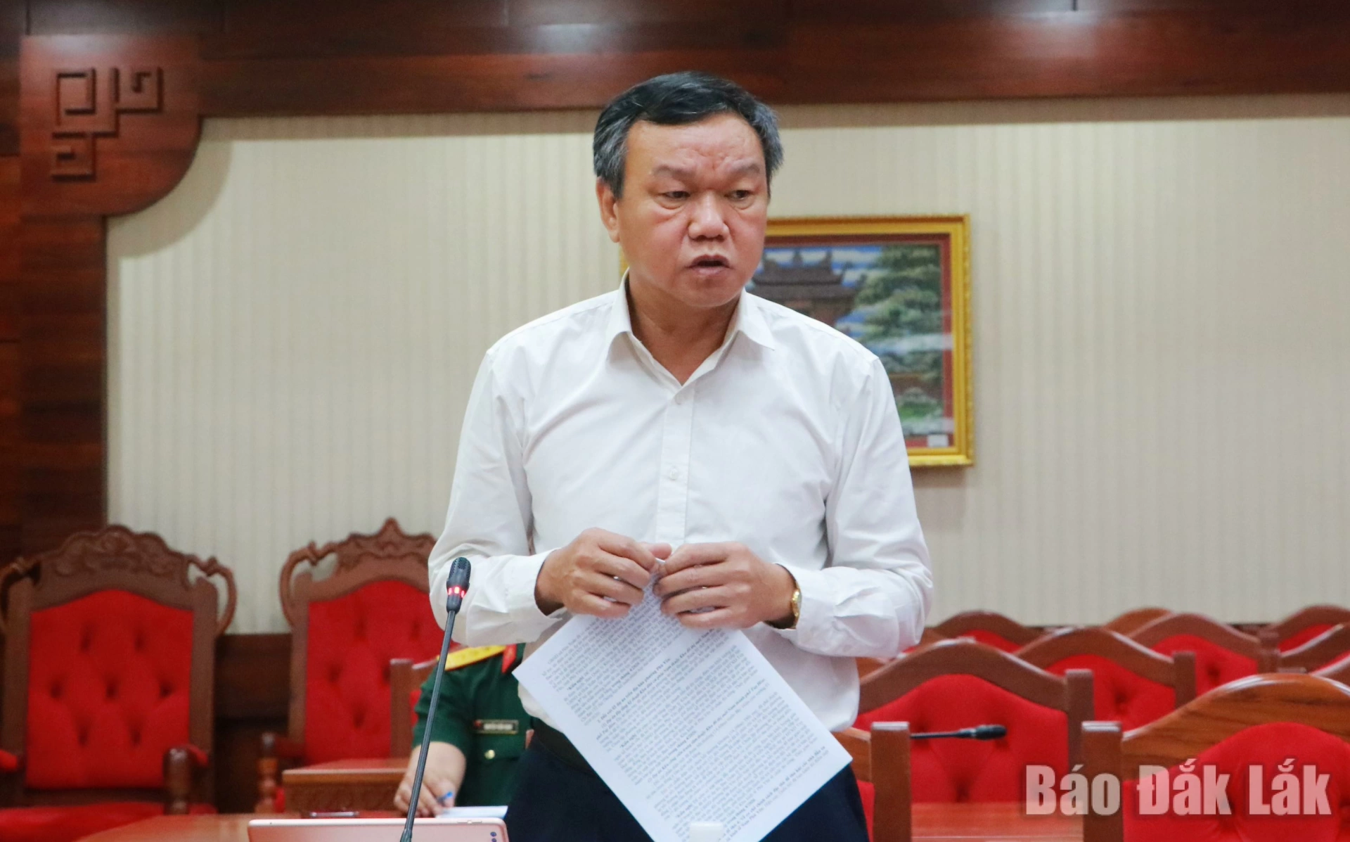 Phó Chủ tịch UBND tỉnh Đào Mỹ yêu cầu Ban quản lý Khu kinh tế rà soát hoạt động của doanh nghiệp, tăng cường đầu tư, nâng cấp hạ tầng các khu công nghiệp.