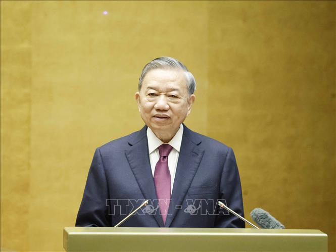 Tổng Bí thư, Chủ tịch nước Tô Lâm phát biểu chỉ đạo. Ảnh: TTXVN