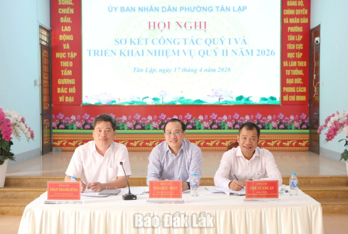 Phường Tân Lập thành lập Tổ Trật tự đô thị, triển khai nhiệm vụ quý 2