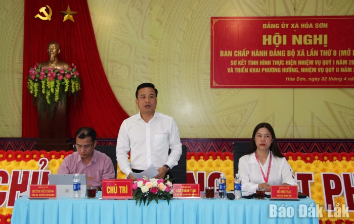 Xã Hòa Sơn hoàn thành tốt nhiều chỉ tiêu, nhiệm vụ trong năm ngay từ quý I