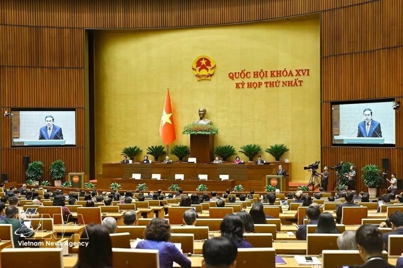 At the closing session of the 16th NAs first session. (Photo: VNA)