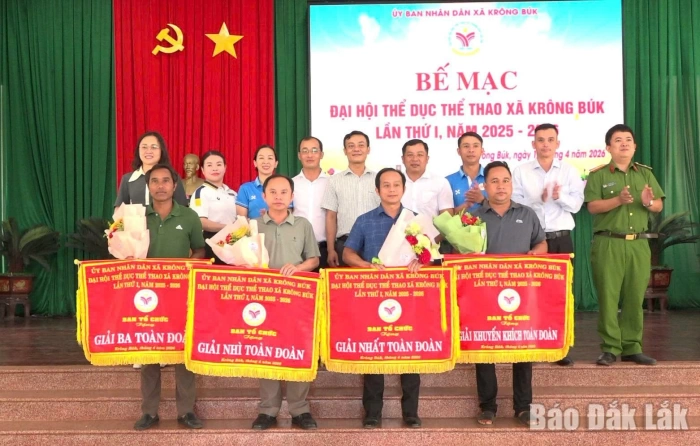 Bế mạc Đại hội Thể dục thể thao xã Krông Búk lần thứ I Bế mạc Đại hội Thể dục thể thao xã Krông Búk lần thứ I