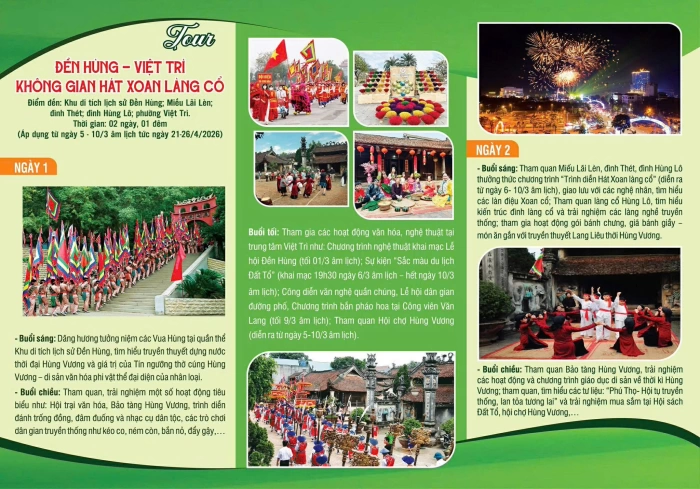 Giỗ Tổ Hùng Vương – Lễ hội Đền Hùng năm 2026: Sôi nổi nhiều hoạt động hướng về cội nguồn