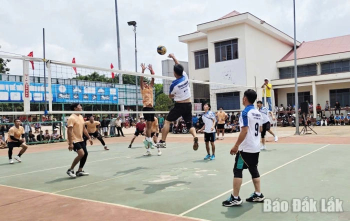 Hơn 750 vận động viên tham gia Đại hội Thể dục thể thao xã Krông Năng lần thứ I