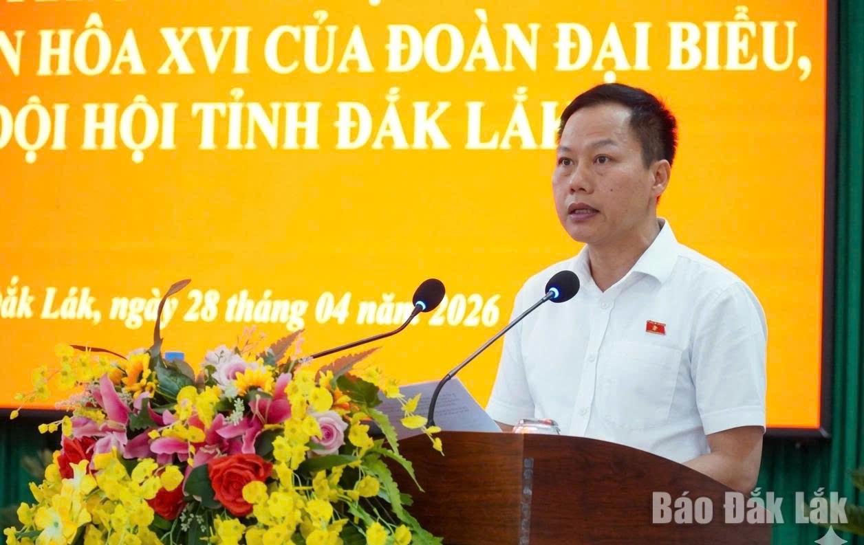 Đồng chí Đỗ Khắc Hưởng, Ủy viên là ĐBQH hoạt động chuyên trách tại Ủy ban Dân nguyện và Giám sát của Quốc hội thông tin về kết quả kỳ họp thứ nhất, Quốc hội khóa XVI.