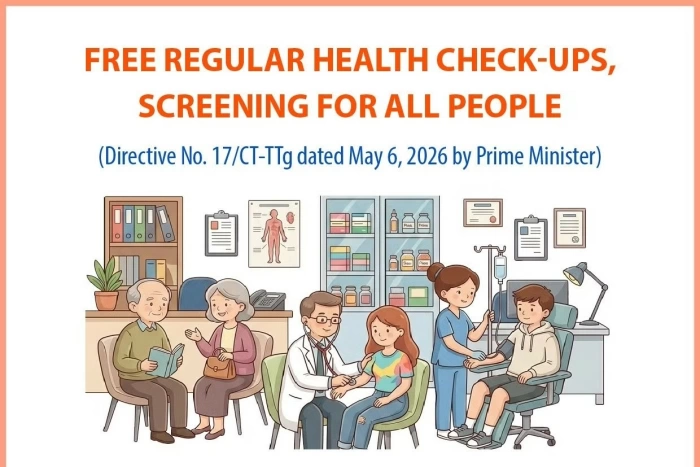 Free regular health check-ups, screening for all people