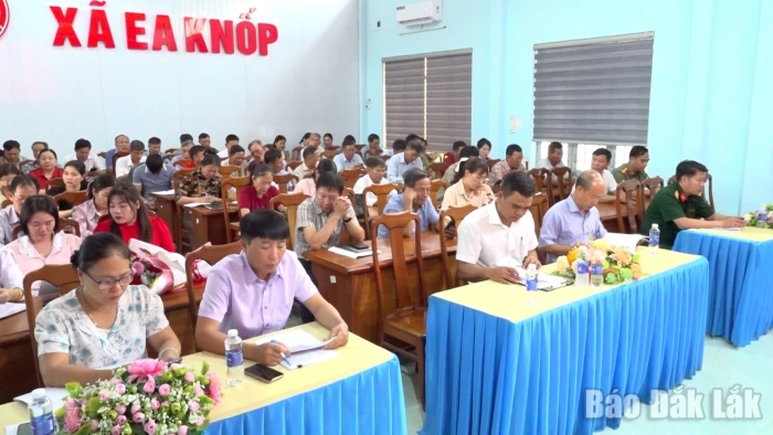 Xã Ea Knốp: Hoàn thiện tổ chức bộ máy, nâng cao hiệu quả mô hình chính quyền địa phương 2 cấp
