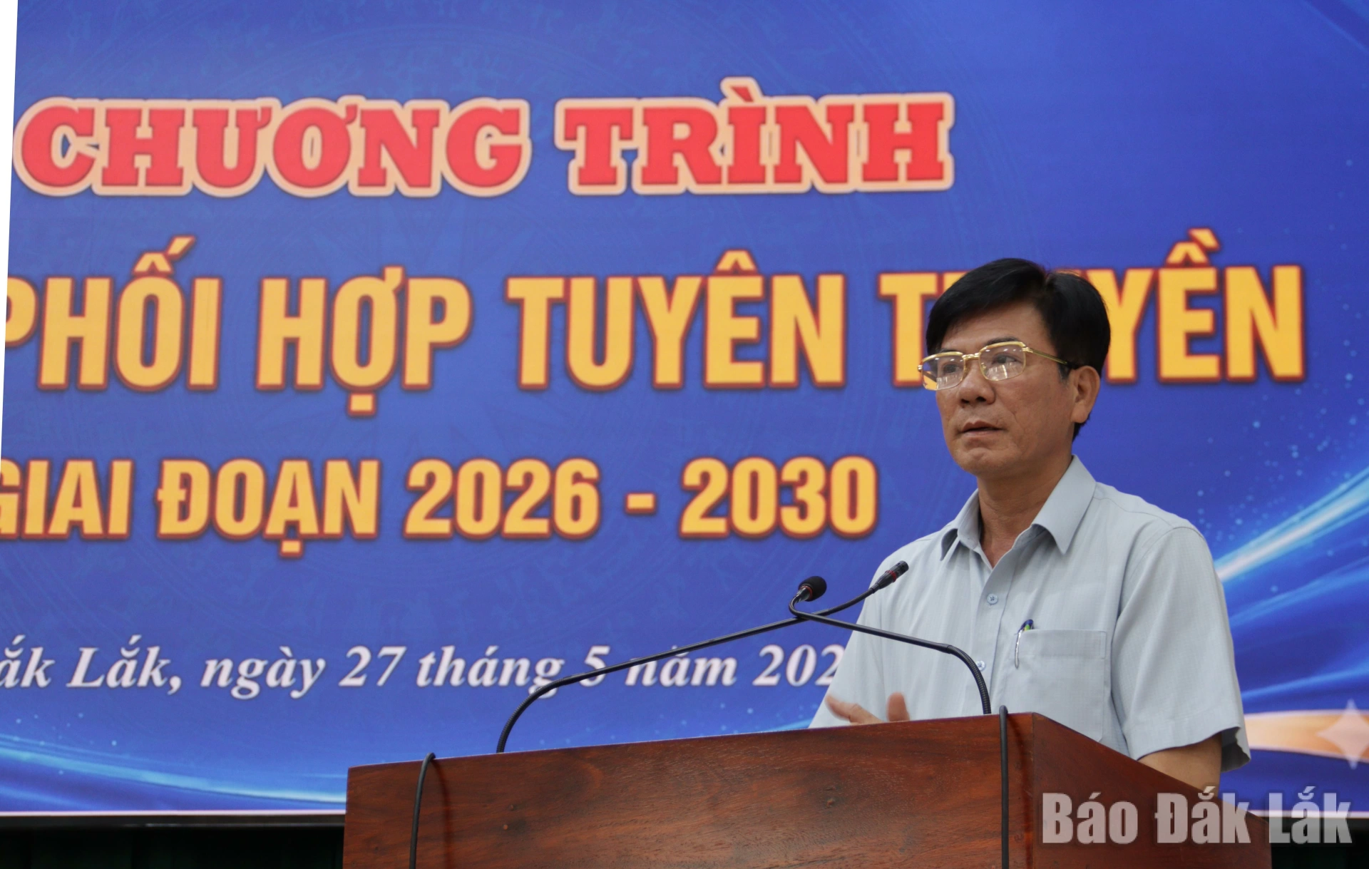 Chủ tịch uBND xã Quảng Phú Nguyễn Công Văn phát biểu ý kiến tại lễ ký kết
