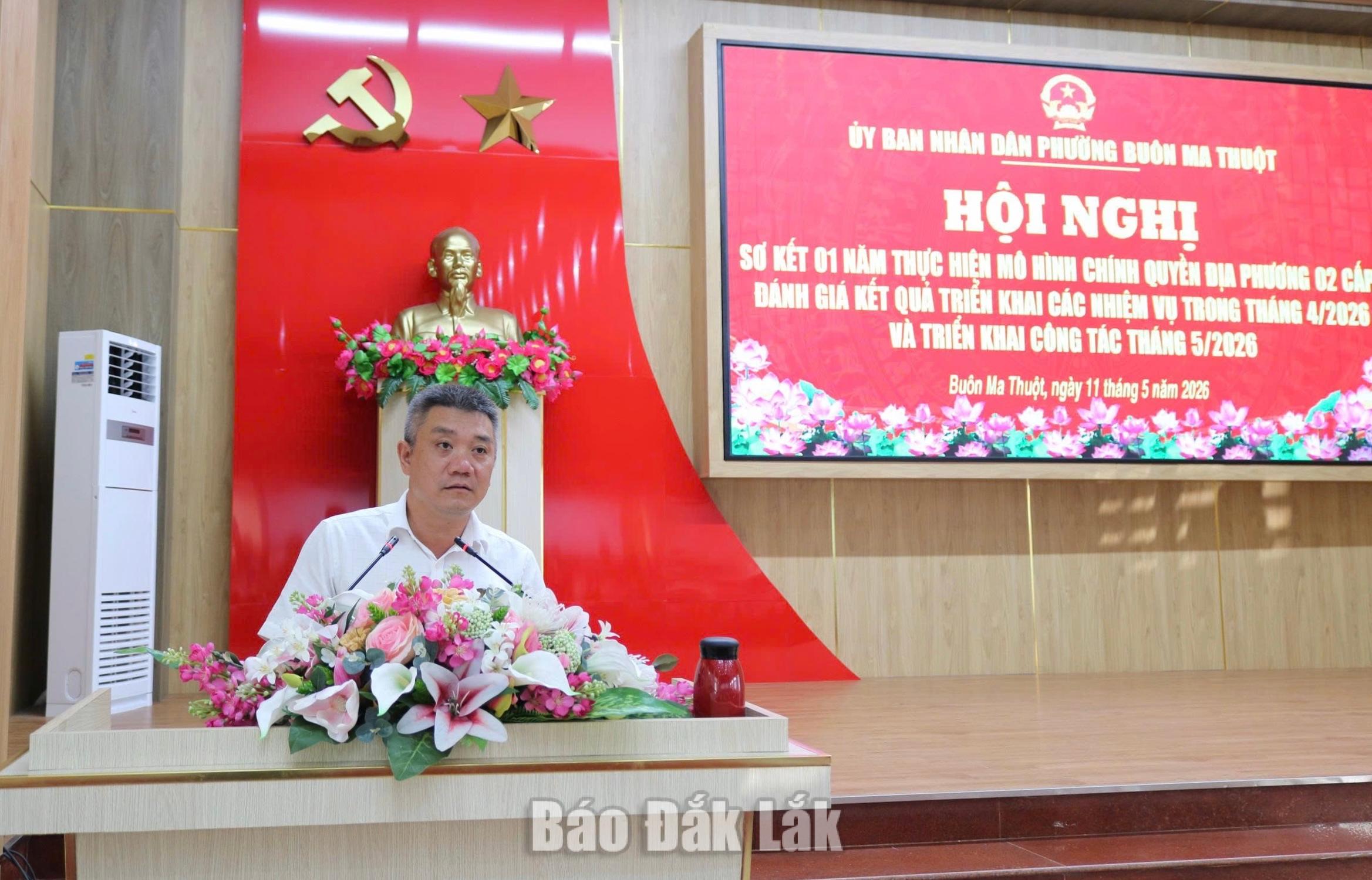 phát biểu kết luận hội nghị.