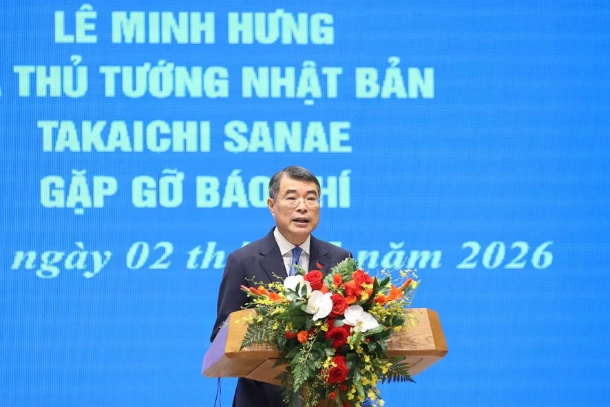Thủ tướng Lê Minh Hưng trân trọng mời Thủ tướng Takaichi Sanae tham dự Hội nghị thượng đỉnh APEC 2027 tại Phú Quốc, Việt Nam và Việt Nam sẽ tham dự GREEN EXPO 2027 tại Yokohama, Nhật Bản - Ảnh: VGP/Nhật Bắc
