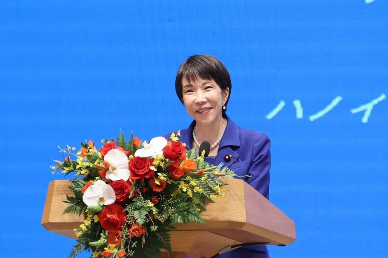 Thủ tướng Nhật Bản Takaichi Sanae: Việt Nam, đúng như tên gọi khác của Hà Nội là Thăng Long - nghĩa là rồng bay lên, đang phát triển với tốc độ hết sức ấn tượng - Ảnh: VGP/Nhật Bắc