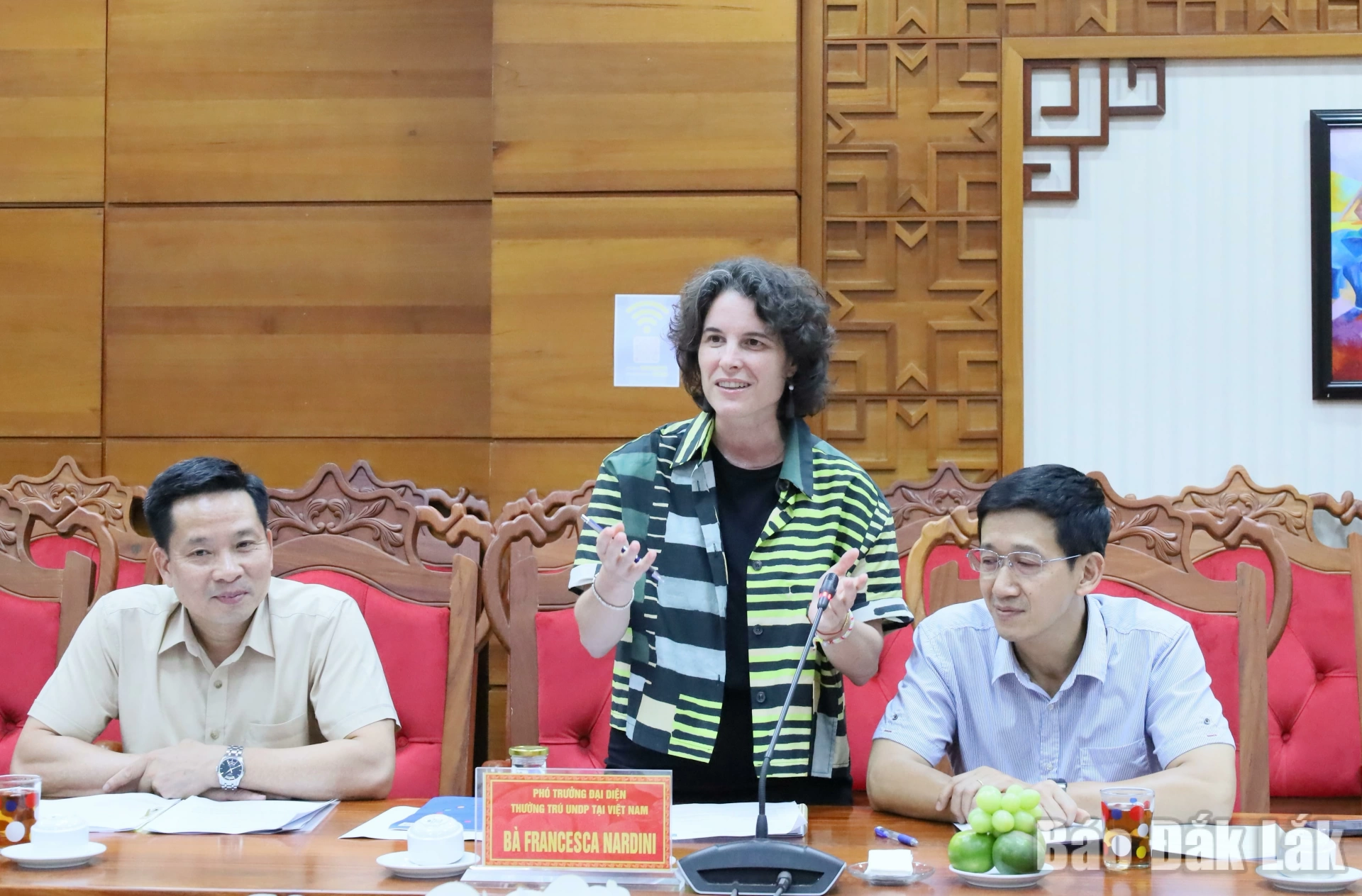 bà Francesca Nardini, Phó Trưởng đại diện thường trú UNDP tại Việt Nam