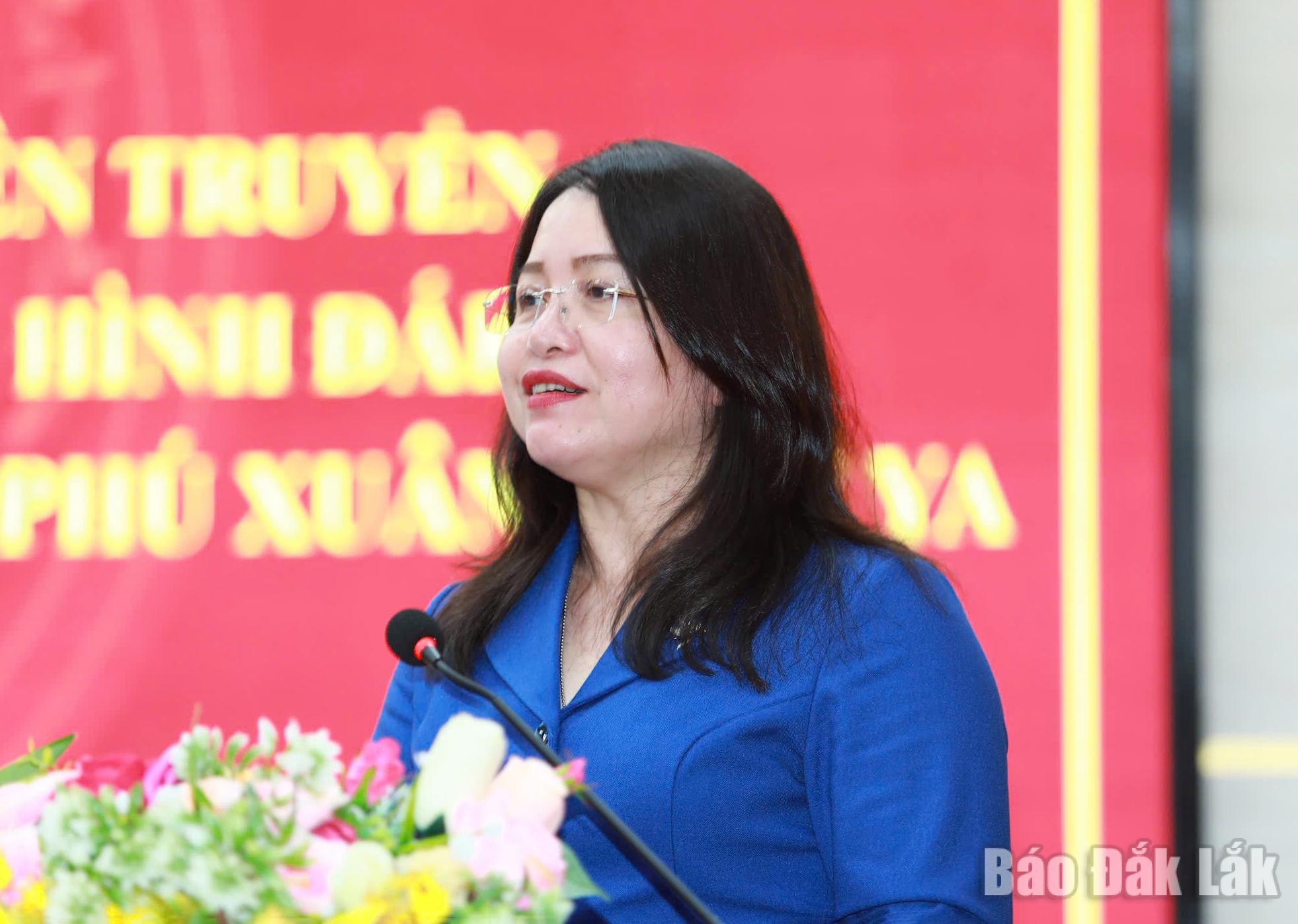 Đào Phạm Hoàng Quyên, Giám đốc Báo và Phát thanh, Truyền hình Đắk Lắk nhấn mạnh, chương trình phối hợp có ý nghĩa thiết thực trong việc tăng cường kết nối giữa cơ quan báo chí và địa phương