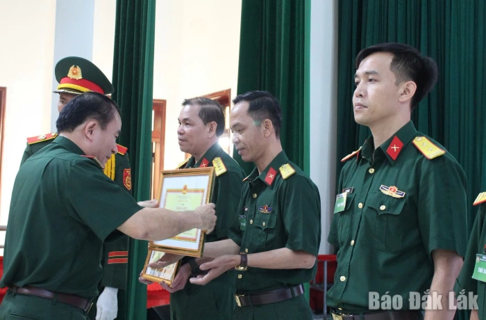 Đắk Lắk đạt thành tích nổi bật tại Hội thi Báo cáo viên giỏi Quân khu 5