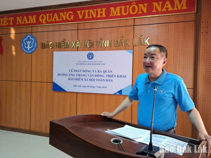 Lễ phát động và ra quân hưởng ứng Tháng vận động, triển khai bảo hiểm xã hội toàn dân