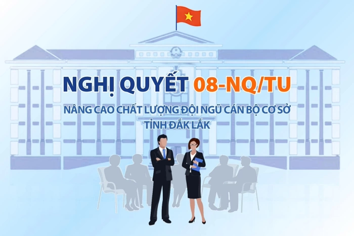 (Infographic) Nghị quyết số 08-NQ/TU về nâng cao chất lượng đội ngũ cán bộ cơ sở giai đoạn 2026 - 2030, định hướng đến năm 2035