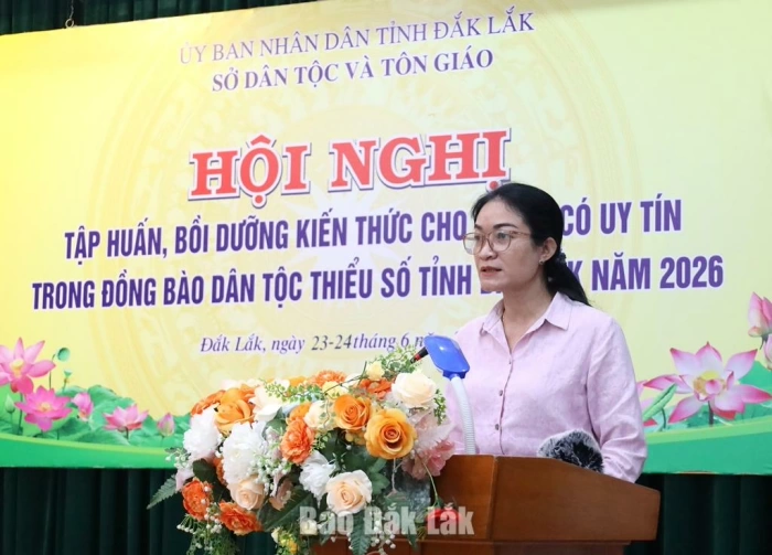 Hơn 130 người có uy tín được tập huấn, bồi dưỡng kiến thức