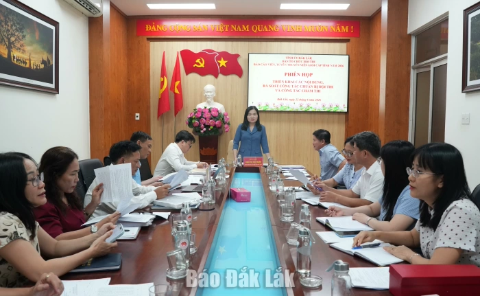 Rà soát công tác chuẩn bị Hội thi Báo cáo viên, tuyên truyền viên giỏi cấp tỉnh năm 2026