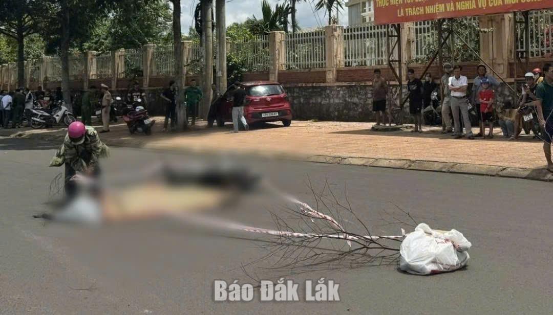Hiện trường vụ tai nạn.