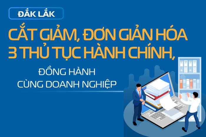 (Infographic) Đắk Lắk: Đẩy mạnh cắt giảm thủ tục hành chính, đồng hành cùng doanh nghiệp