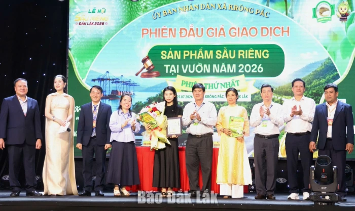 Đắk Lắk: Lần đầu tiên 350 tấn sầu riêng VietGAP được đấu giá thành công với tổng giá trị 23,8 tỷ đồng