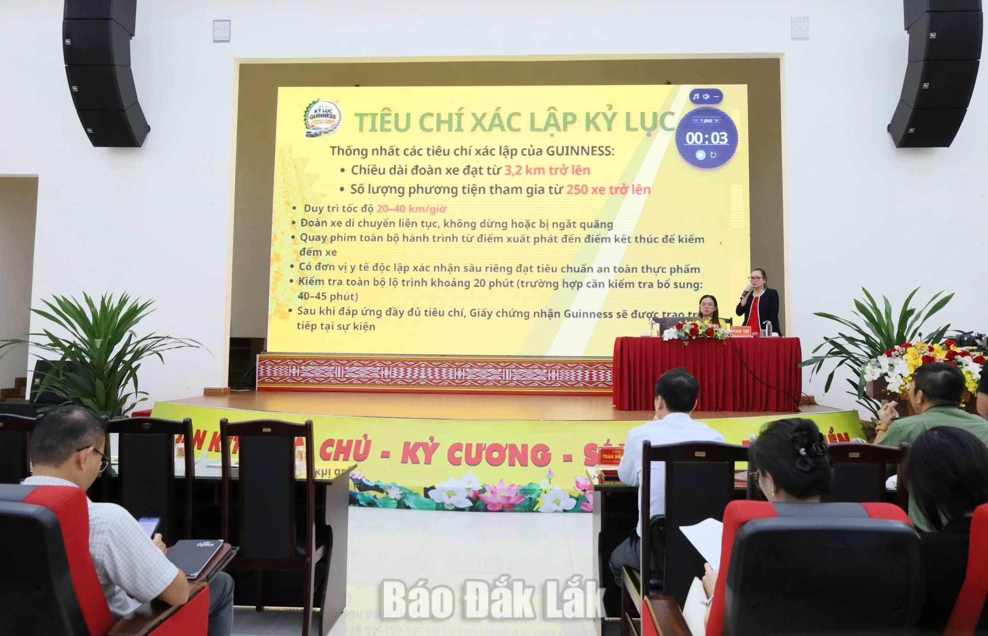 Đại diện Hiệp hội Sầu riêng tỉnh Đắk Lắk trình bày kế hoạch tổ chức