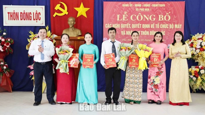 Xã Phú Hòa 1 còn 16 thôn, buôn sau sắp xếp