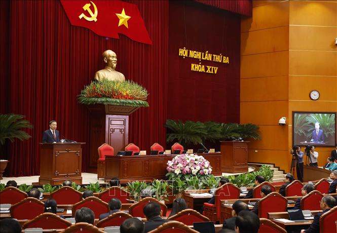 Tổng Bí thư, Chủ tịch nước Tô Lâm phát biểu bế mạc. Ảnh: Thống Nhất/TTXVN