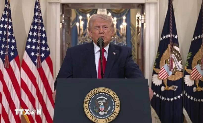 Tổng thống Mỹ Donald Trump. Ảnh: TTXVN