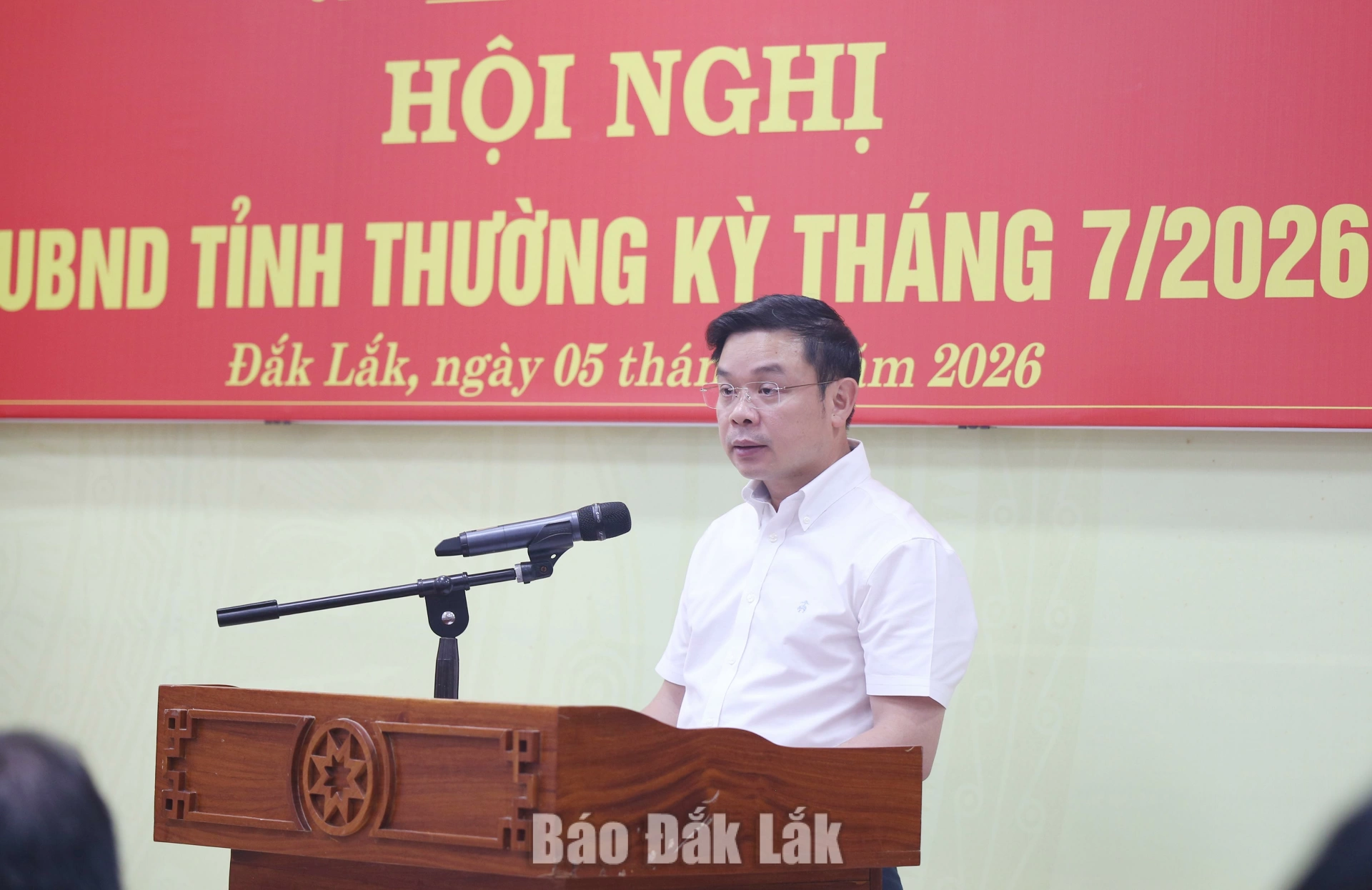 Chủ tịch UBND tỉnh Đắk Lắk Đỗ Hữu Huy phát biểu kết luận hội nghị.