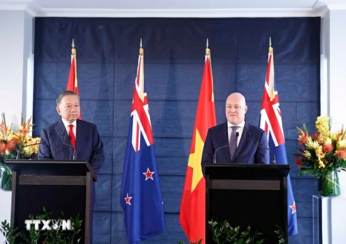 Tổng Bí thư, Chủ tịch nước Tô Lâm và Thủ tướng New Zealand gặp gỡ báo chí
