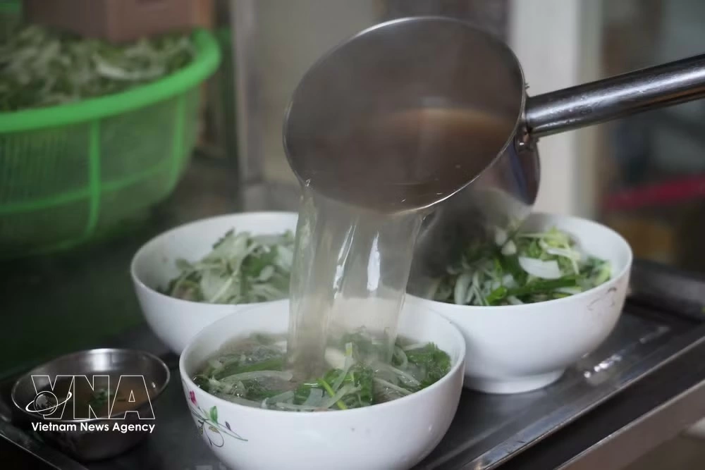 Hanoi pho - a national intangible cultural heritage. (Photo: VNA)