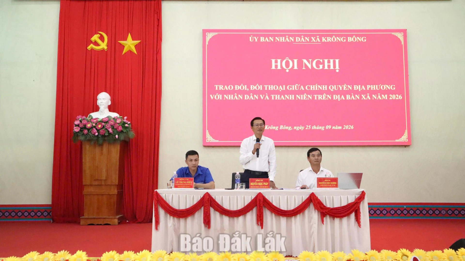 Chủ tịch UBND xã Kr ông Bông Nguyễn Ngọc Pháp