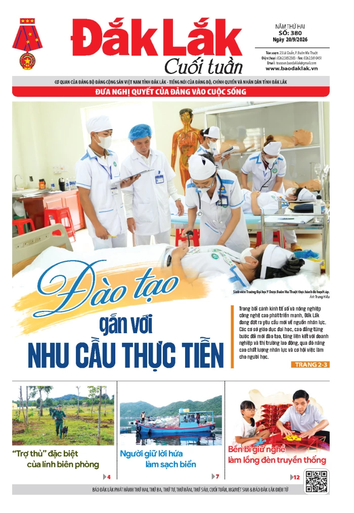 Báo Cuối tuần in ngày 20/9/2026