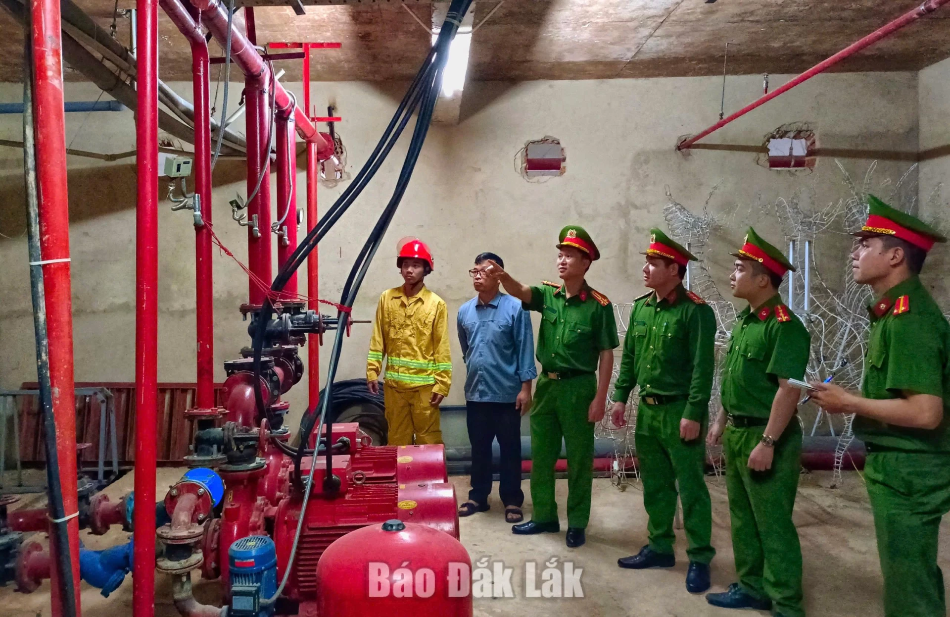 Lực lượng Phòng cháy chữa cháy Công an tỉnh kiểm tra về công tác 