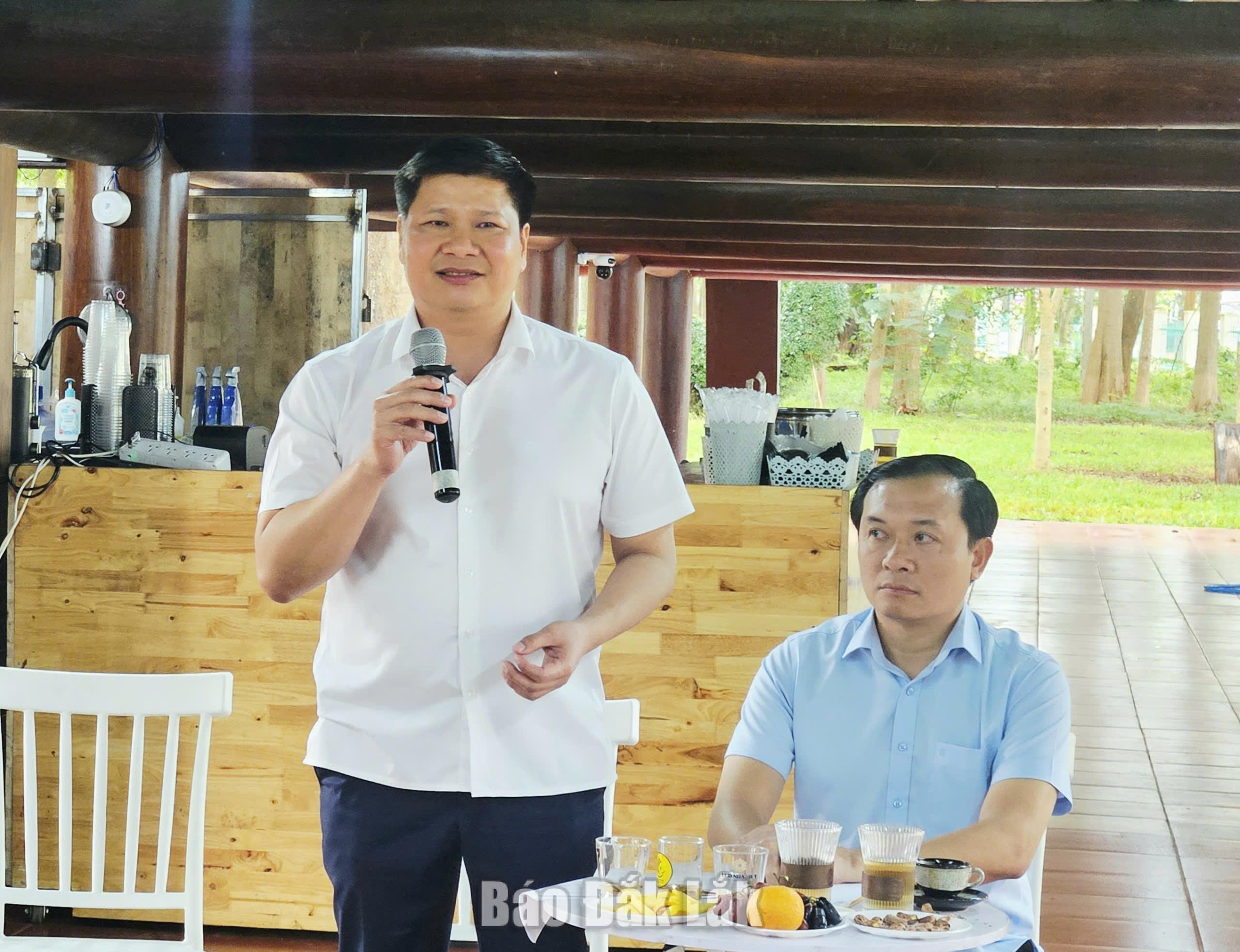 Giám đốc Sở Tài chính Cao Đình Huy phát biểu tại chương trình.