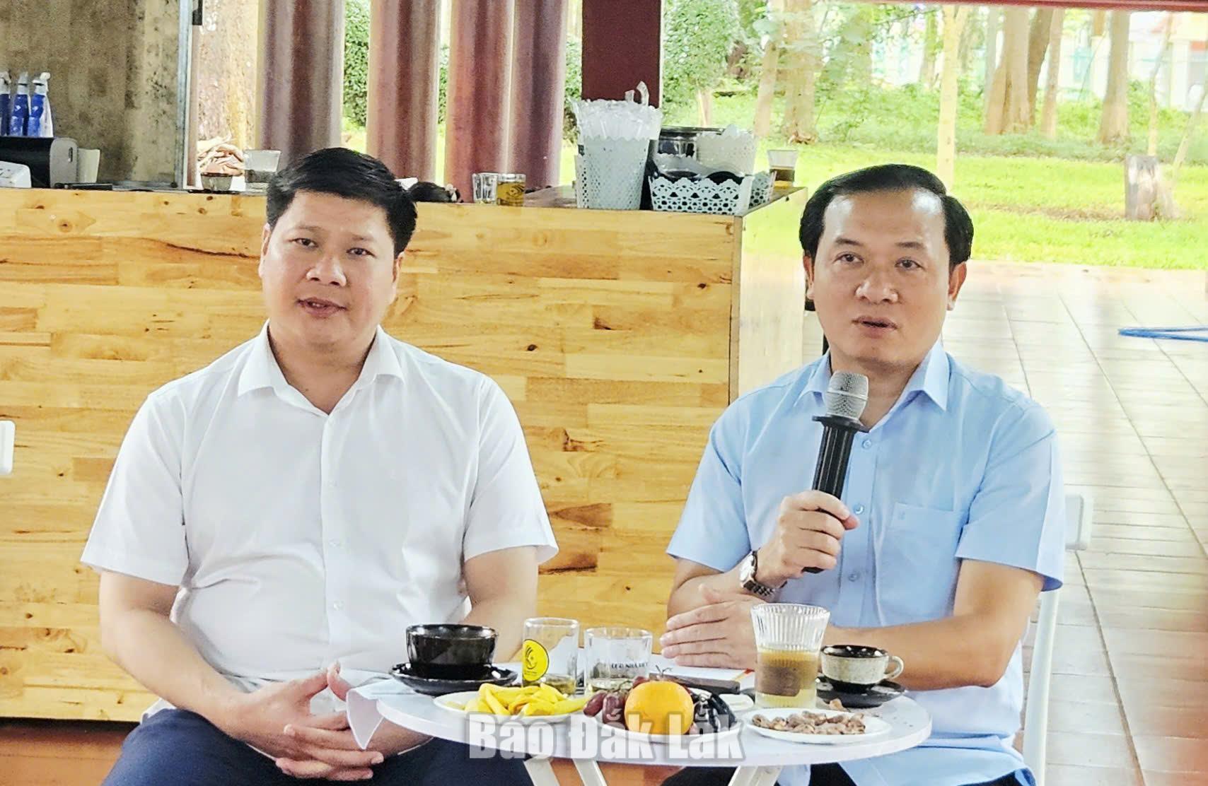Ủy viên Ban Thường vụ Tỉnh ủy, Giám đốc Sở Khoa học Công nghệ Bùi Thanh Toàn phát biểu tại chương trình.