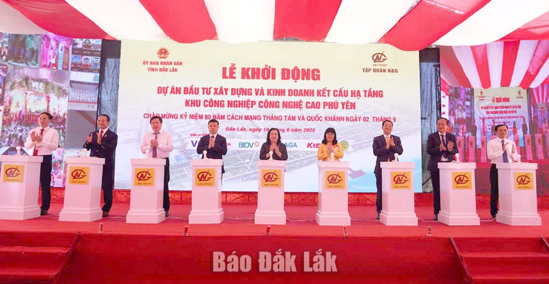 Dự án dự án Đầu tư xây dựng và kinh doanh kết cấu hạ tầng Khu công nghiệp công nghệ cao Phú Yên đã được khởi động trong quý 3 năm 2025. Ảnh: Tuyết Hương