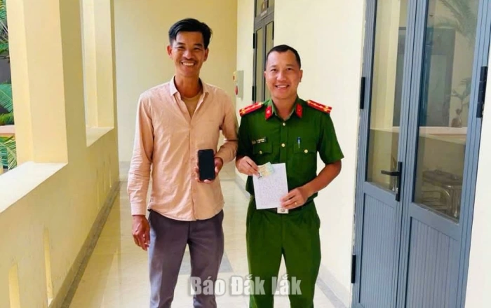 Công dân viết thư cảm ơn cán bộ Công an xã Liên Sơn Lắk