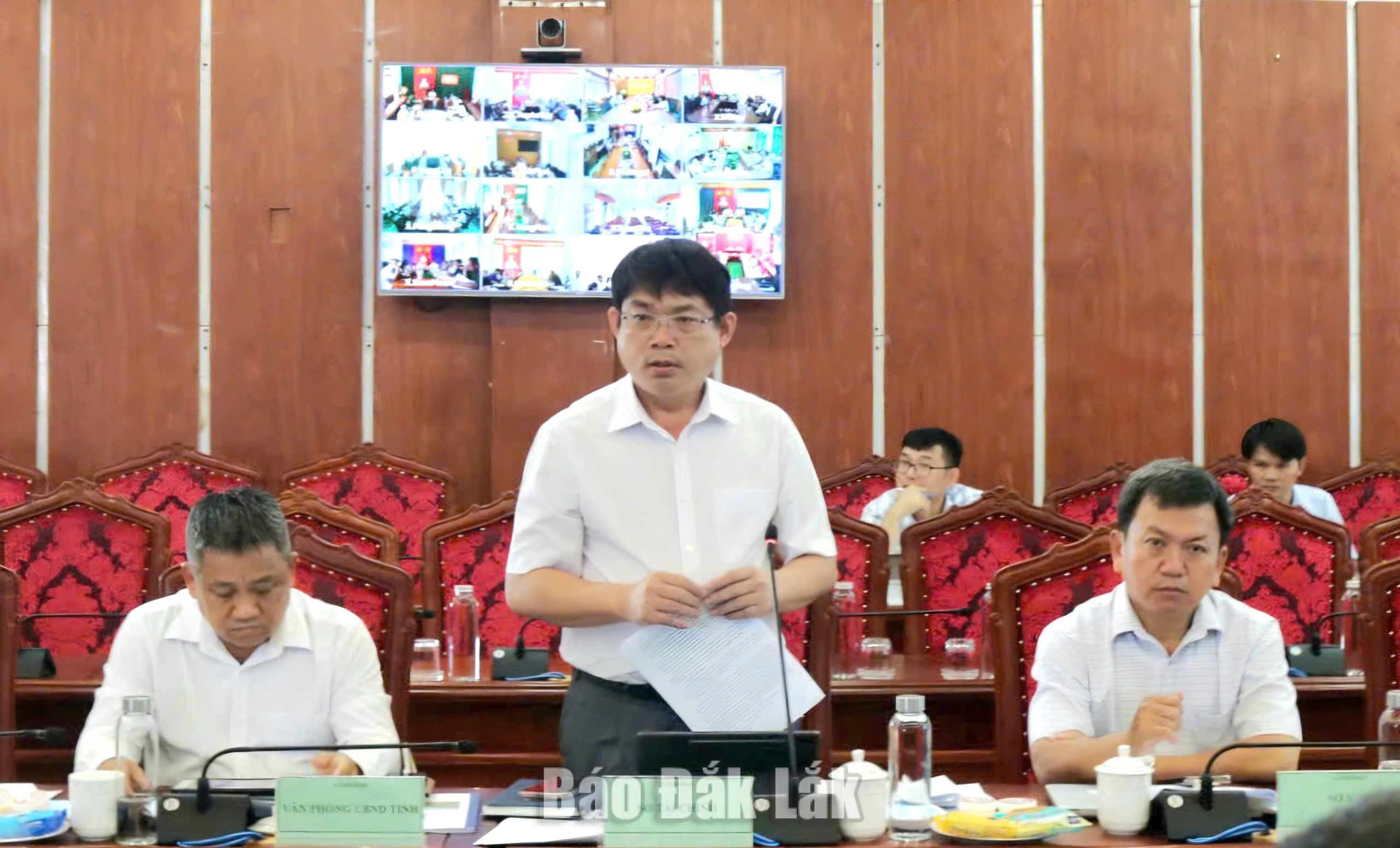 Lãnh đạo Sở Tài chính đề xuất việc bố trí, sử dụng nguồn lực phục vụ công tác phòng, chống thiên tai.