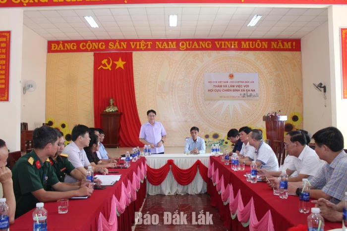 Hội Cựu chiến binh xã Ea Na thực hiện toàn diện nhiệm vụ trọng tâm
