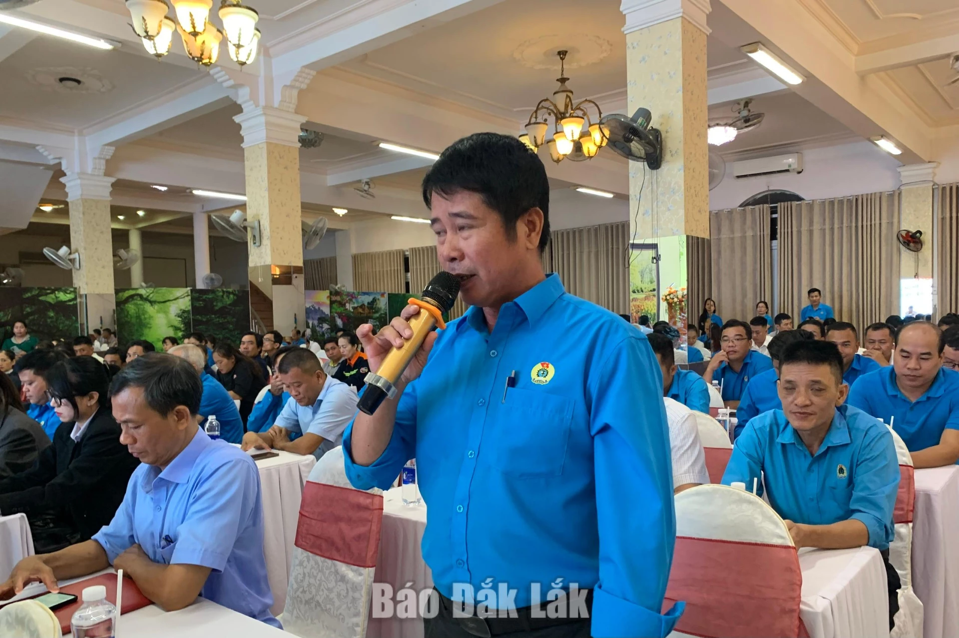 Nguyễn Công Hoan, Chủ tịch Công đoàn cơ sở Công ty TNHH MTV Cà phê - Ca cao Tháng 10 gởi gắm kiến nghị đến lãnh đạo tỉnh.