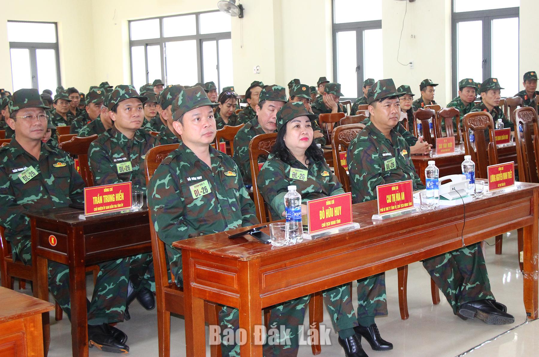 Lãnh đạo tỉnh tham dự bế mạc diễn tập khu vực phòng thủ tỉnh Đắk Lắk năm 2026.