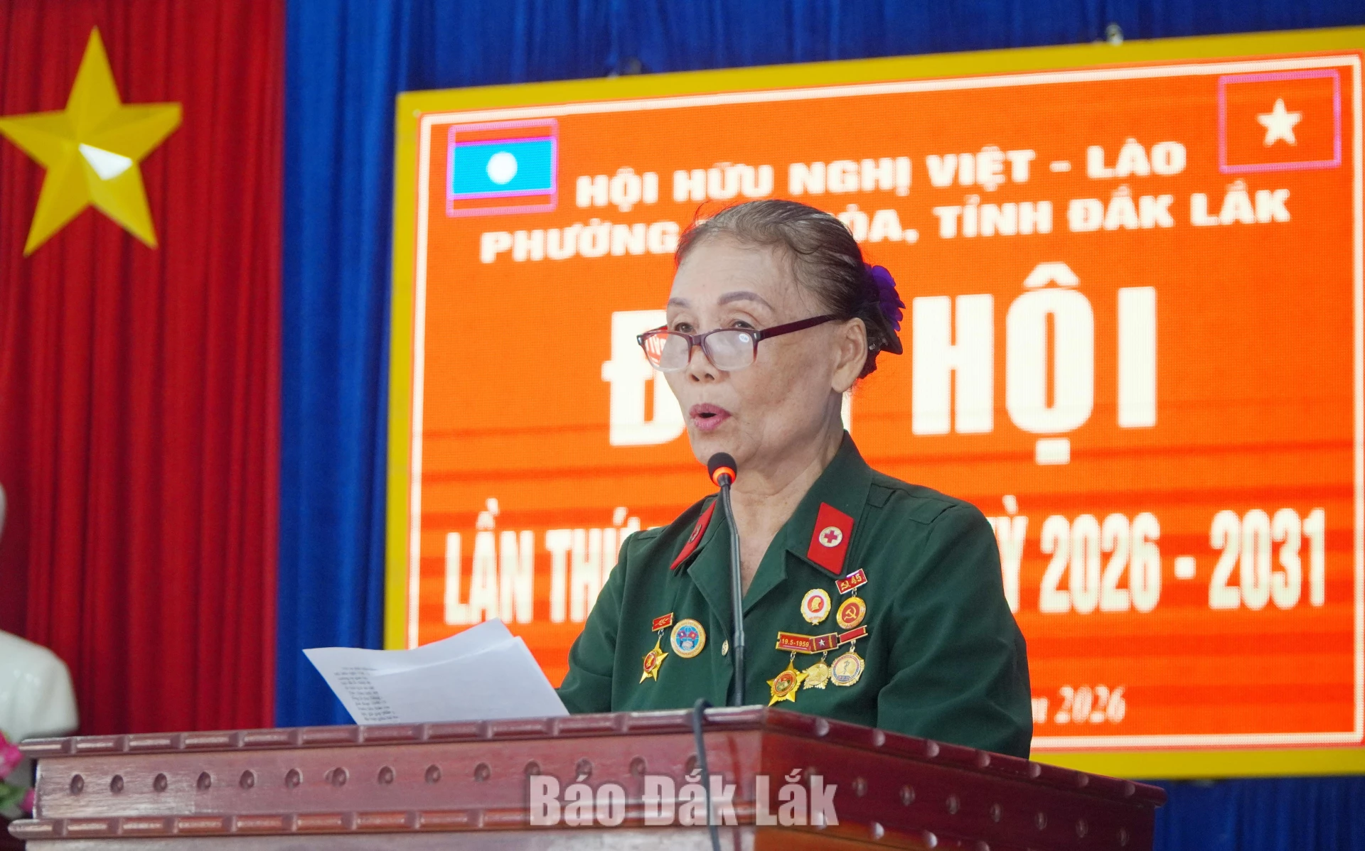 Bà Lê Thị Vân được bầu giữ chức Chủ tịch Hội hữu nghị Việt Nam – Lào phường Tuy Hòa.