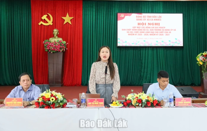 Đảng ủy xã Ea Knuếc: Gặp mặt cán bộ quy hoạch nhiệm kỳ 2025-2030 và 2026-2031
