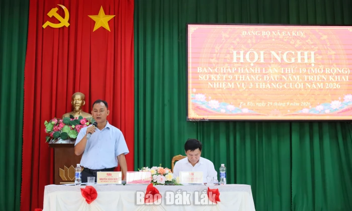 Đảng ủy xã Ea Kly: Đẩy mạnh tăng trưởng, hoàn thành nhiệm vụ năm 2026