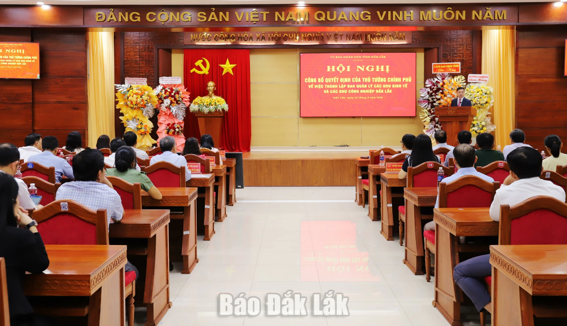 Quang cảnh Lễ công bố.