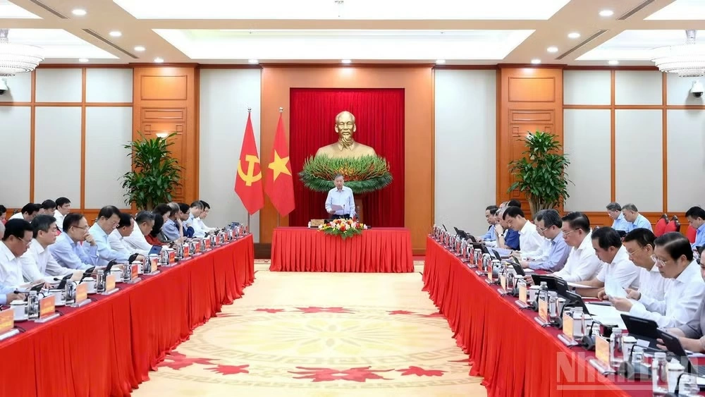 Tổng Bí thư, Chủ tịch nước Tô Lâm chủ trì Phiên họp. Ảnh: Báo Nhân Dân