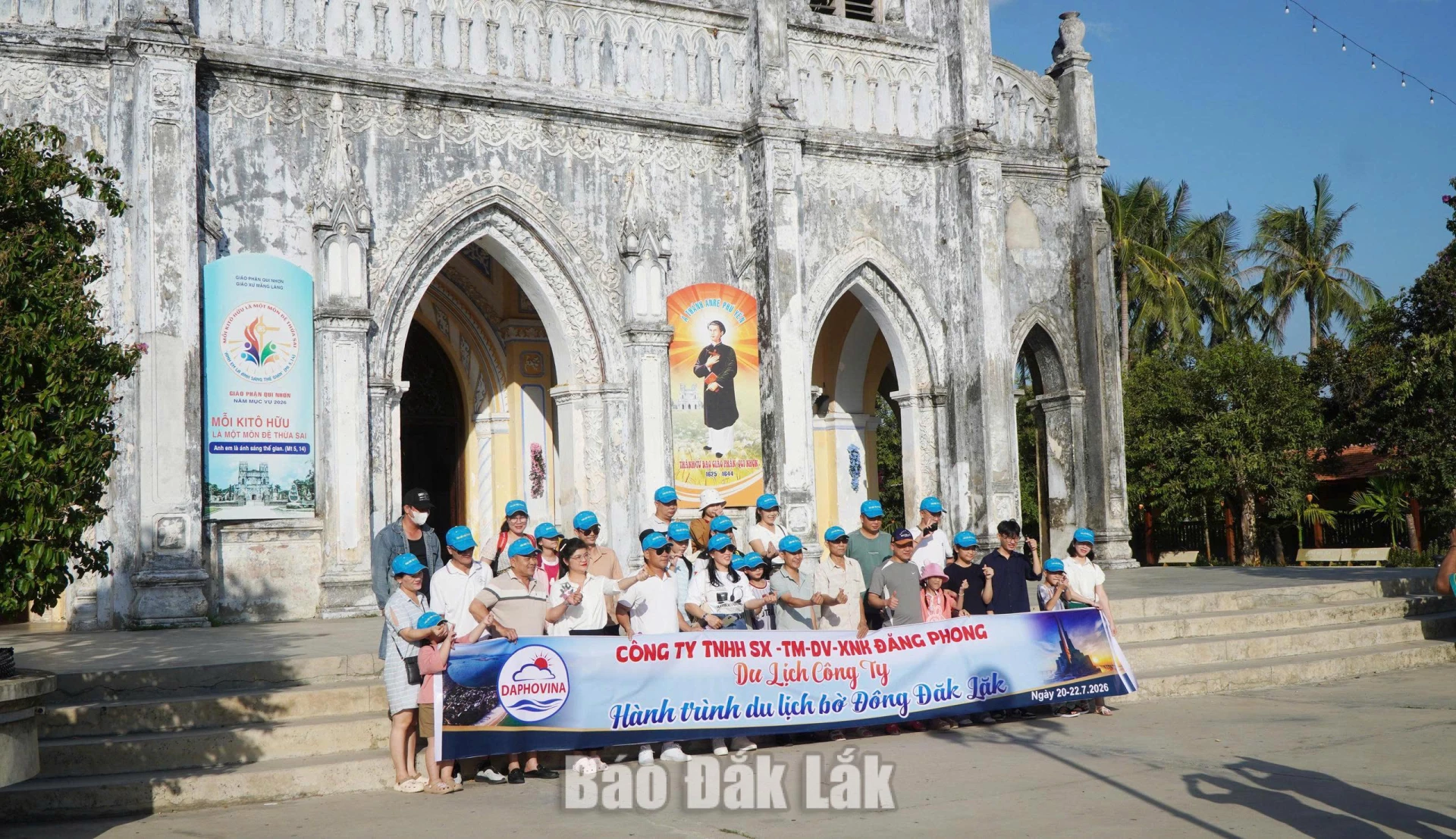Mang Lang Church being a popular tourist attraction for visitors to eastern Dak Lak.
